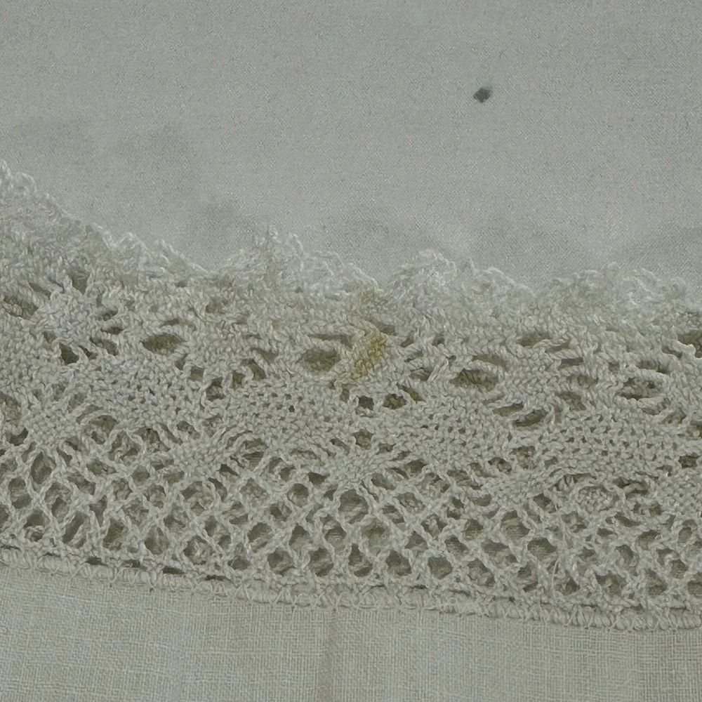 Vintage Crochet Lace Table Runner 52x17 White‎ Openwork